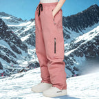 MunaWear - Ski Jackets & Pants - Nuvin – Insulated Unisex Ski Pants For Winter Sports Adventures - Pink