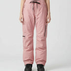MunaWear - Ski Jackets & Pants - Nuvin – Insulated Unisex Ski Pants For Winter Sports Adventures - Pink / 2XL