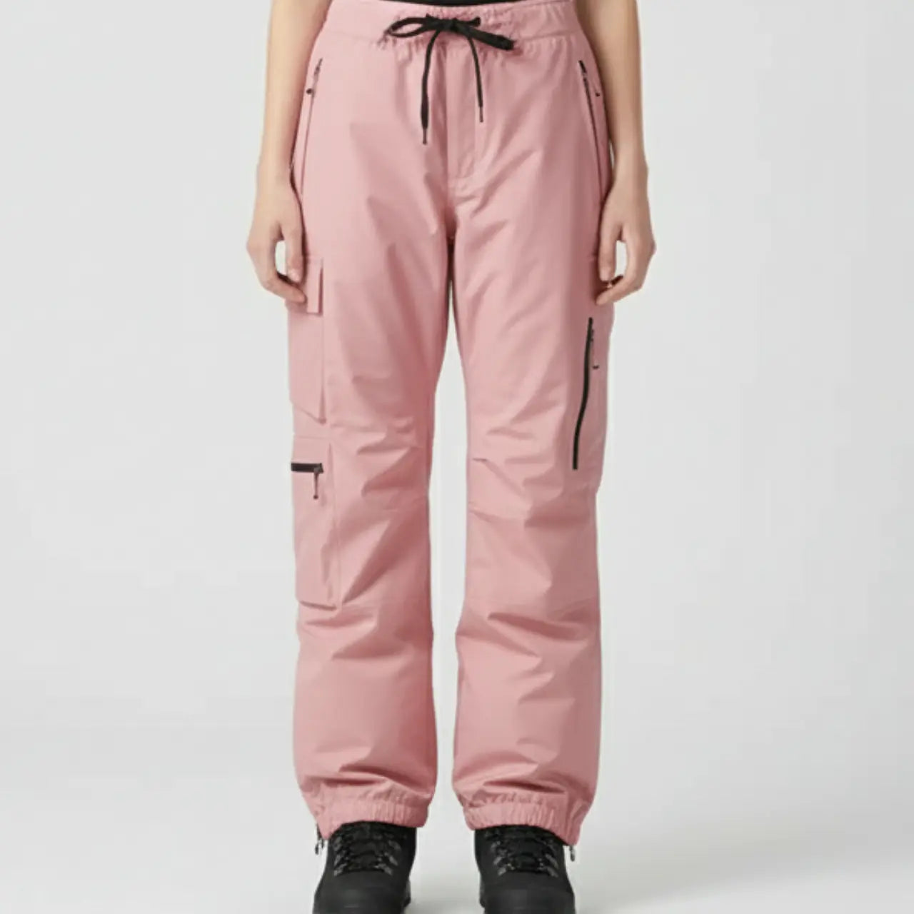 MunaWear - Ski Jackets & Pants - Nuvin – Insulated Unisex Ski Pants For Winter Sports Adventures - Pink / 2XL