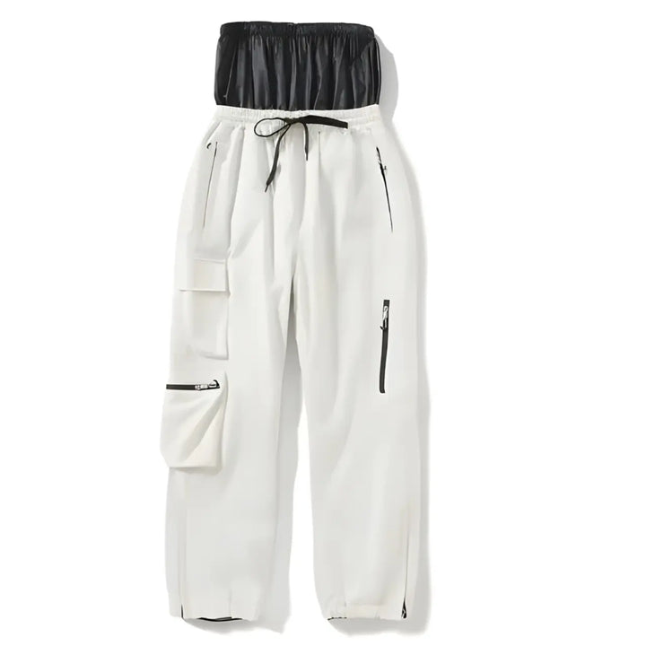 MunaWear - Ski Jackets & Pants - Nuvin – Insulated Unisex Ski Pants For Winter Sports Adventures - White