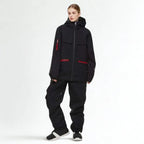 MunaWear - Ski Jackets & Pants - Spirra – Insulated Unisex Ski Jacket And Pants Set For Winter Sports Adventures - Black / XXL