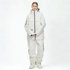 MunaWear - Ski Jackets & Pants - Spirra – Insulated Unisex Ski Jacket And Pants Set For Winter Sports Adventures - White / XXL