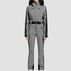 Clea – Women's Ski Jumpsuit With Waterproof And Thermal Features For Winter Sports- Black/White