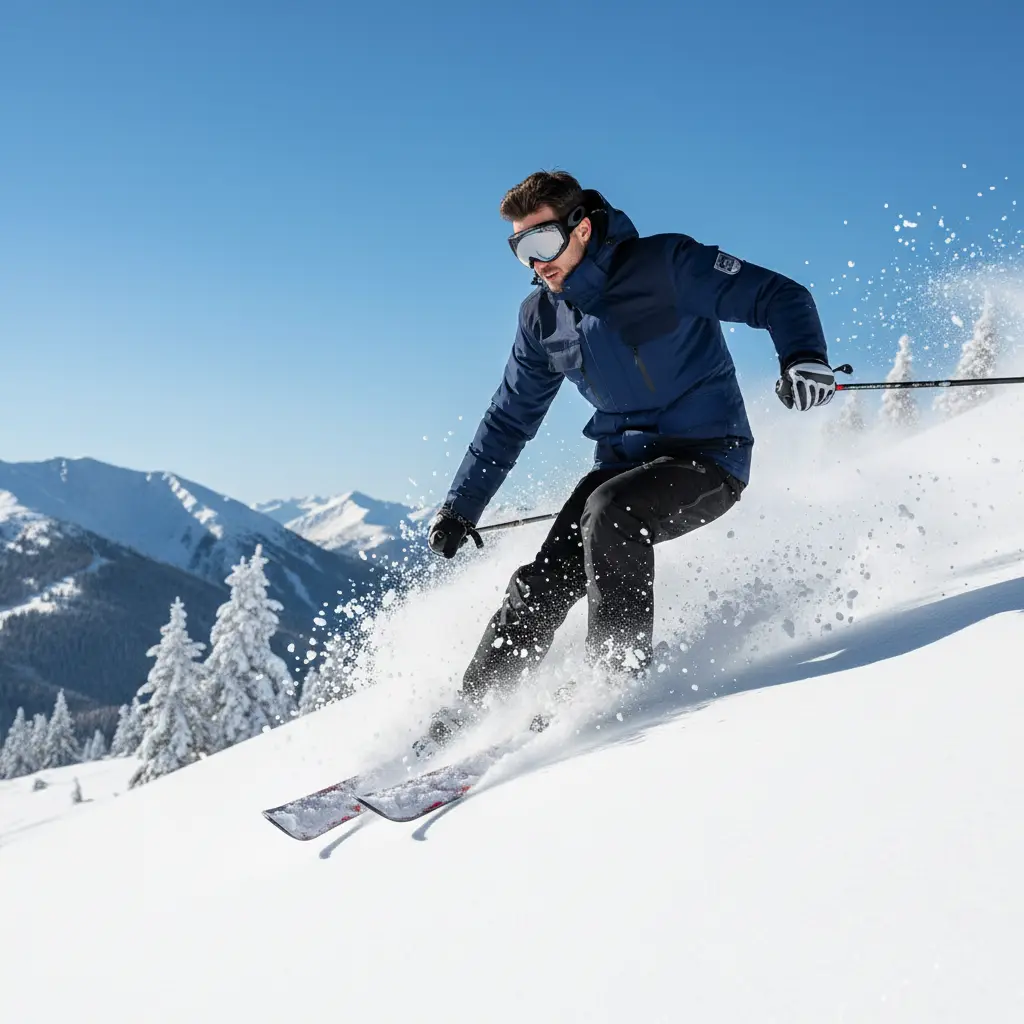 MunaWear - Ski Suits - Frostmark – Premium Men's Ski Suit With Windproof And Waterproof Features For Skiing And Snowboarding - 