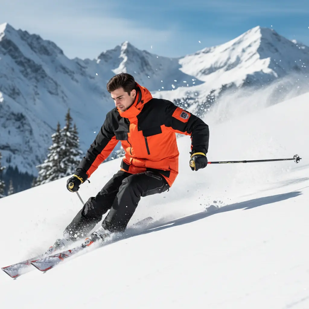 MunaWear - Ski Suits - Frostmark – Premium Men's Ski Suit With Windproof And Waterproof Features For Skiing And Snowboarding - 