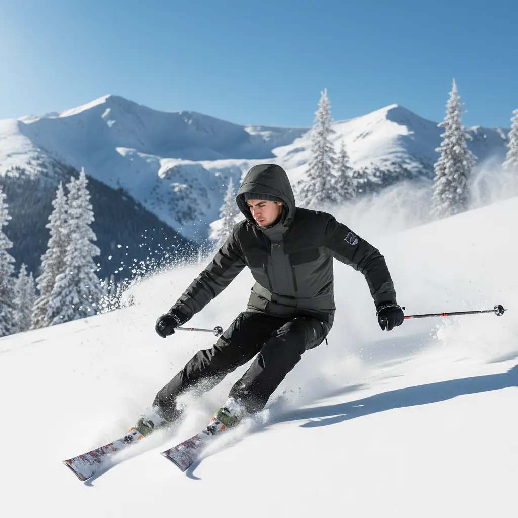 MunaWear - Ski Suits - Frostmark – Premium Men's Ski Suit With Windproof And Waterproof Features For Skiing And Snowboarding - 