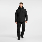 MunaWear - Ski Suits - Frostmark – Premium Men's Ski Suit With Windproof And Waterproof Features For Skiing And Snowboarding - Black / 9XL