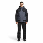 MunaWear - Ski Suits - Frostmark – Premium Men's Ski Suit With Windproof And Waterproof Features For Skiing And Snowboarding - Gray / 9XL