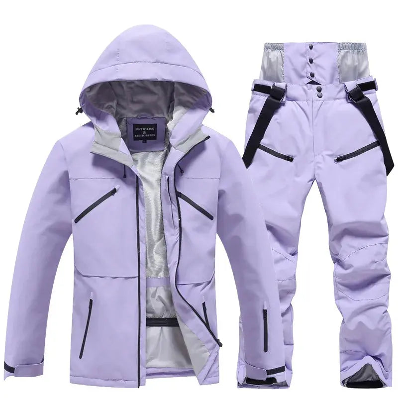 Noelle – Stylish Women's Ski Suit With Waterproof Features For Winter Sports -  Purple