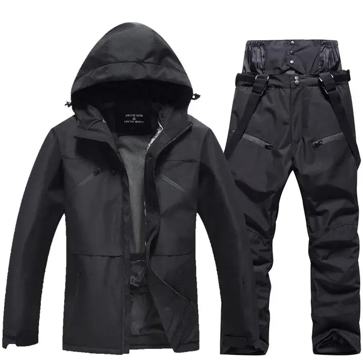 Noelle – Stylish Women's Ski Suit With Waterproof Features For Winter Sports - Black