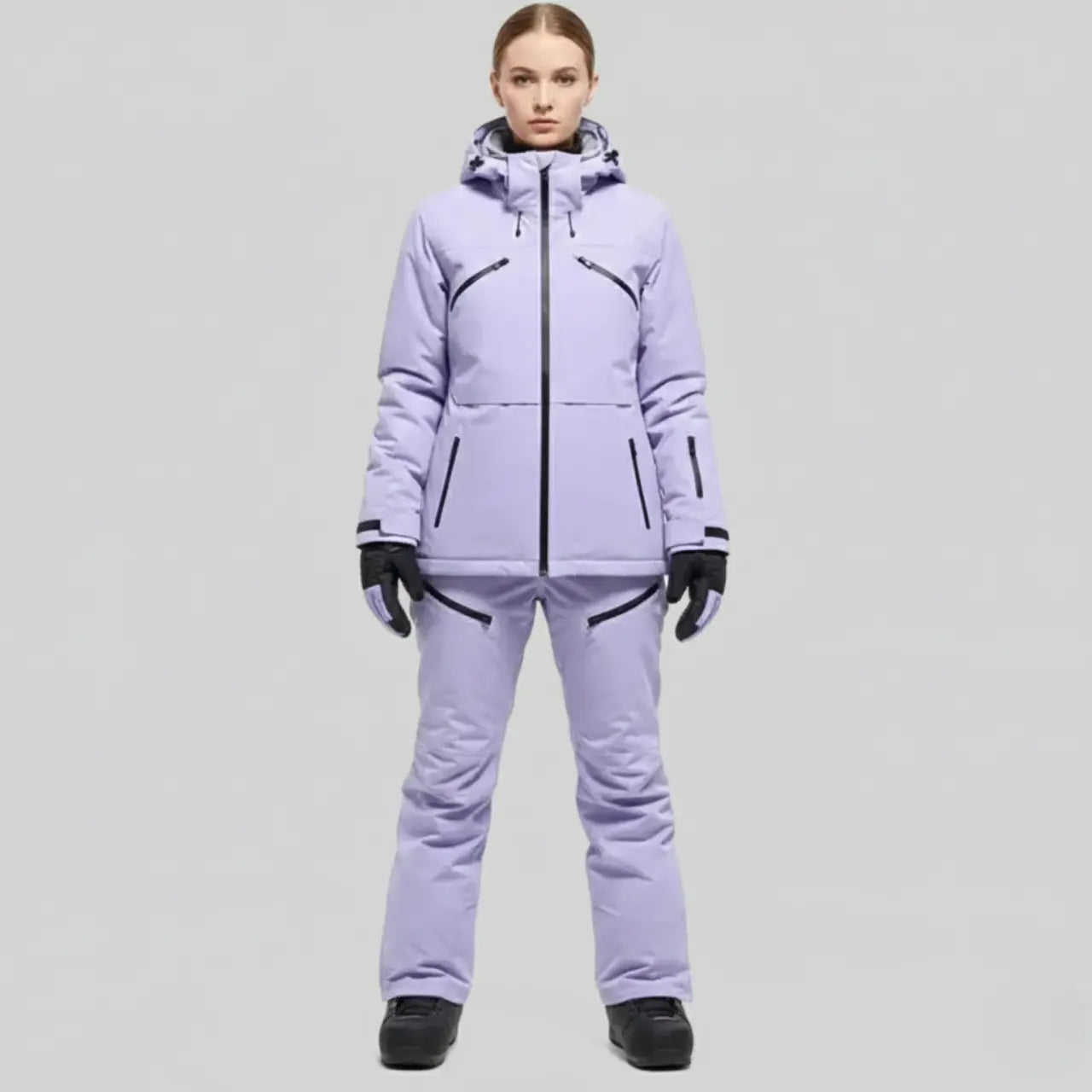 MunaWear - Ski Suits - Noelle – Stylish Women's Ski Suit With Waterproof Features For Winter Sports - 