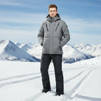 MunaWear - Ski Suits - Waryn – Thermal Waterproof Unisex Ski Suit for Ultimate Comfort and Protection - Gray / 3XL