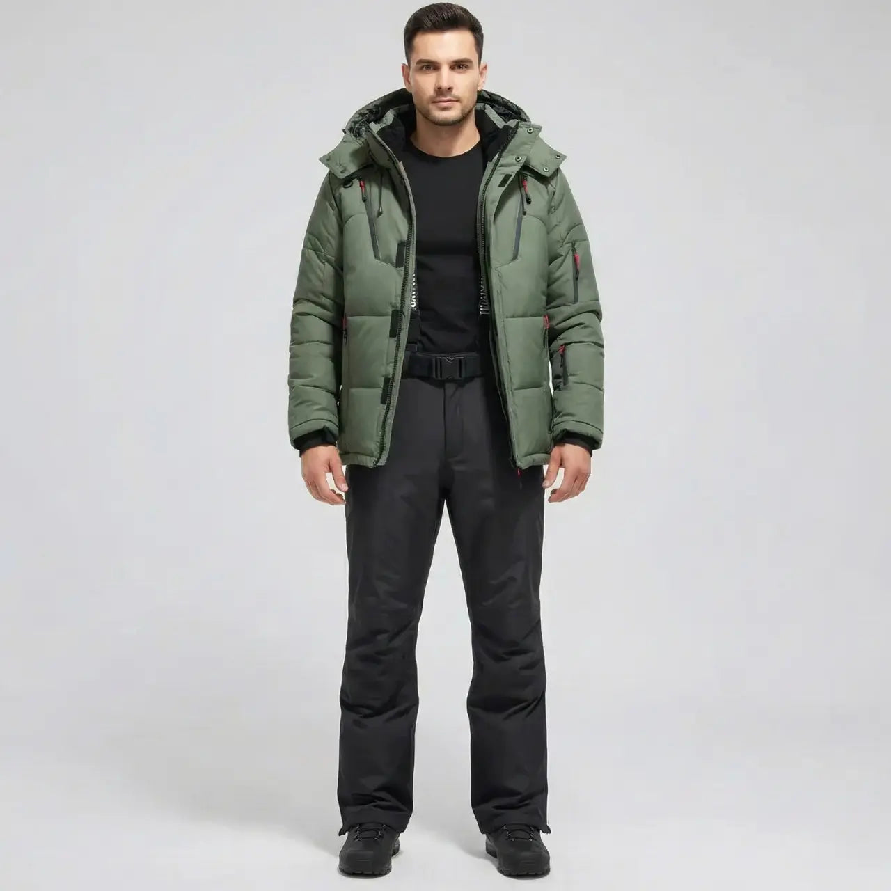 MunaWear - Ski Suits - Waryn – Thermal Waterproof Unisex Ski Suit for Ultimate Comfort and Protection - Green / 5XL