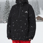 MunaWear - Ski & Snowboard Apparel - Seth – Premium Men's Ski Suit With Windproof Design For Winter Sports Adventures - Black / XL