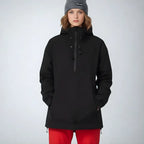 MunaWear - Ski & Snowboard Apparel - Seth – Premium Unisex Ski Jacket With Windproof Design For Winter Sports Adventures - Black / XL