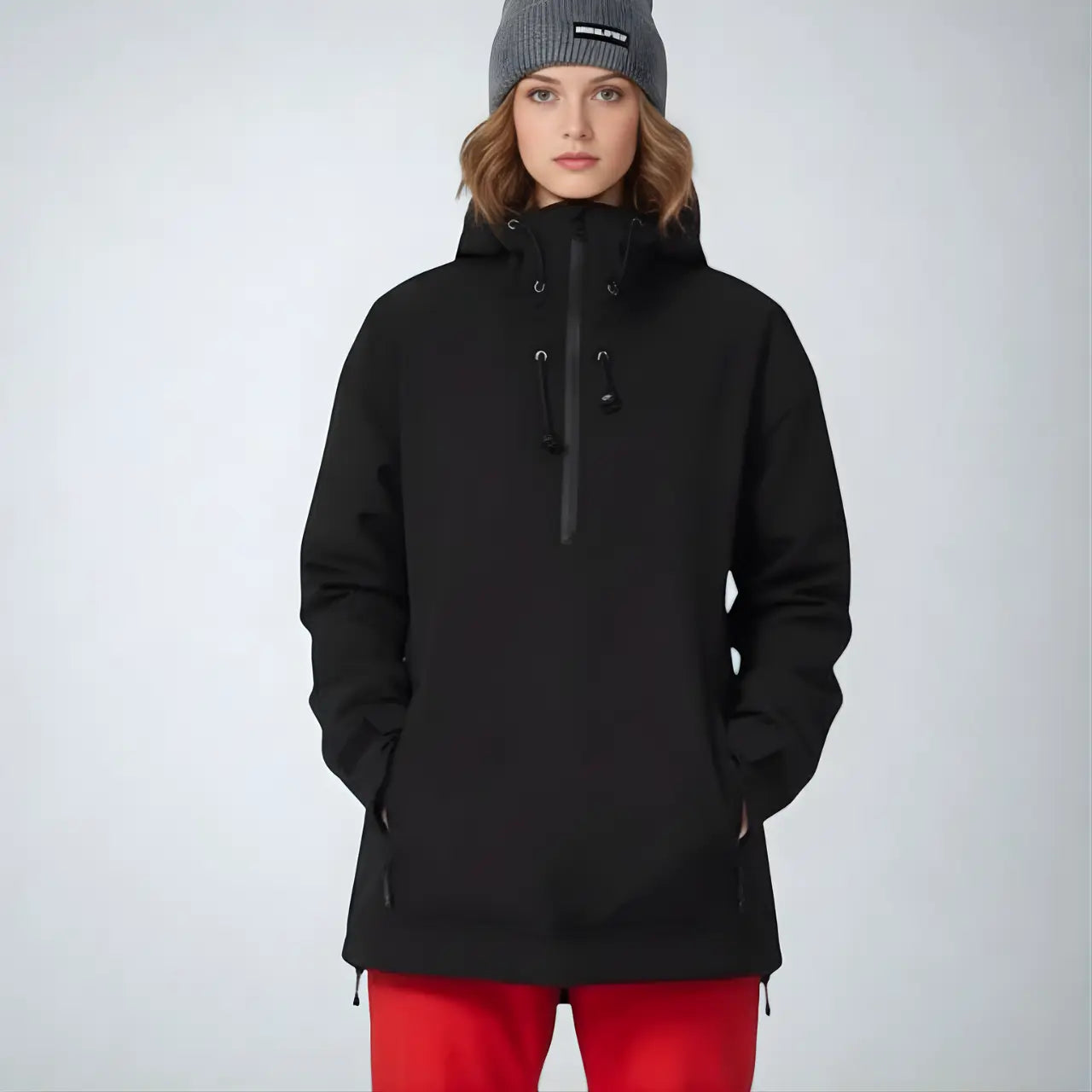 MunaWear - Ski & Snowboard Apparel - Seth – Premium Unisex Ski Jacket With Windproof Design For Winter Sports Adventures - Black / XL