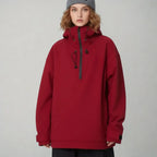 MunaWear - Ski & Snowboard Apparel - Seth – Premium Unisex Ski Jacket With Windproof Design For Winter Sports Adventures - Dark Red / XL