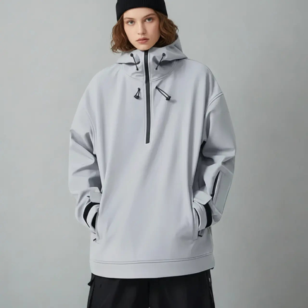 MunaWear - Ski & Snowboard Apparel - Seth – Premium Unisex Ski Jacket With Windproof Design For Winter Sports Adventures - Gray / XL