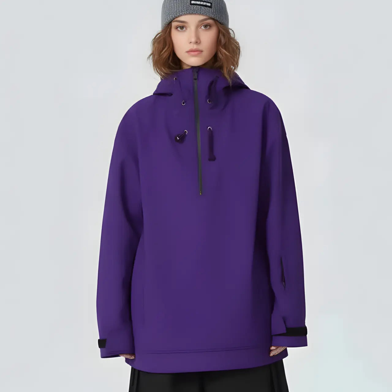 MunaWear - Ski & Snowboard Apparel - Seth – Premium Unisex Ski Jacket With Windproof Design For Winter Sports Adventures - Purple / XL