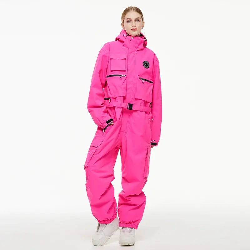 Vynar– Insulated Women's Ski Suit With Water-Resistant Fabric For Snow Sports- Pink