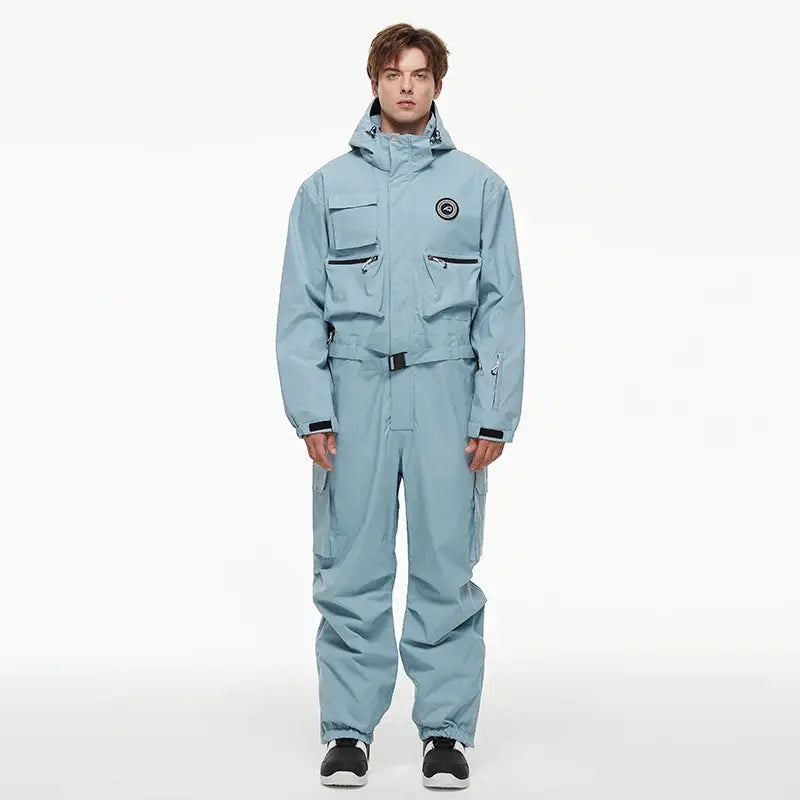 Vynar – Insulated Women's Ski Suit With Water-Resistant Fabric For Snow Sports- Light Blue