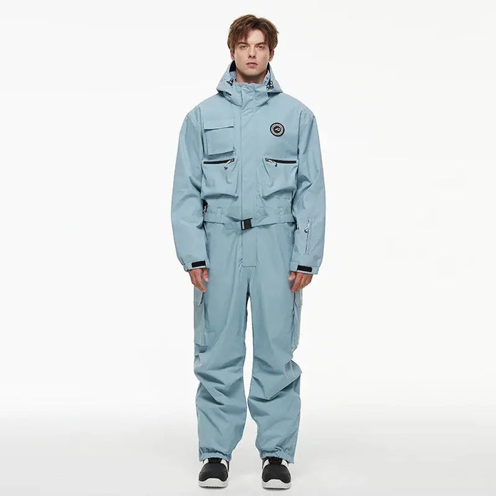 Vynar – Insulated Women's Ski Suit With Water-Resistant Fabric For Snow Sports- Light Blue