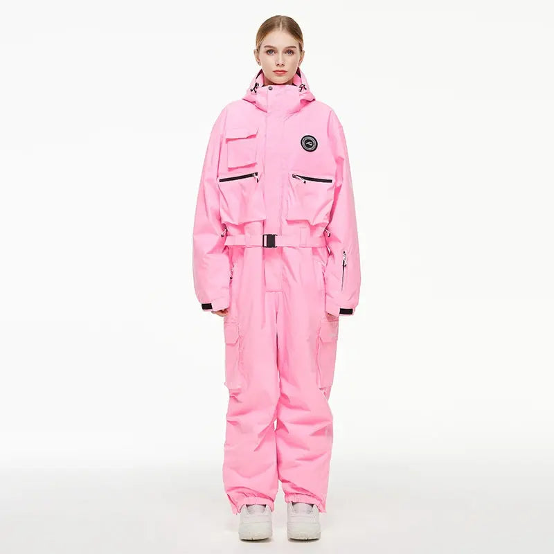 Vynar– Insulated Women's Ski Suit With Water-Resistant Fabric For Snow Sports- Light Pink