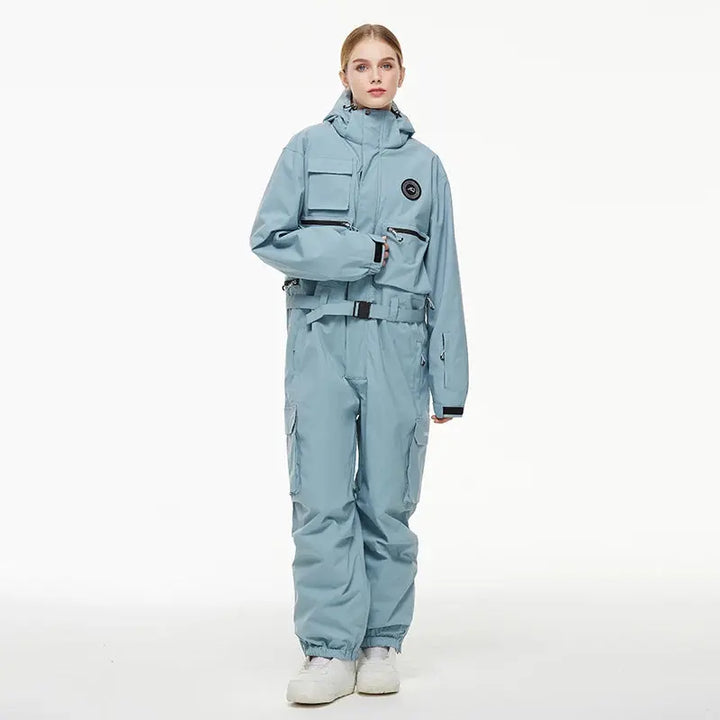 Vynar – Insulated Women's Ski Suit With Water-Resistant Fabric For Snow Sports- Light Blue
