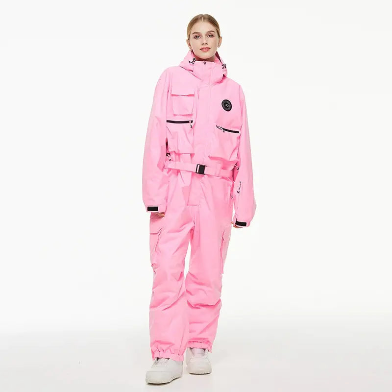 Vynar– Insulated Women's Ski Suit With Water-Resistant Fabric For Snow Sports- Light Pink