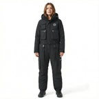 MunaWear - Ski & Snowboard Clothing - Vynar – Insulated Women's Ski Suit With Water-Resistant Fabric For Snow Sports - Black / XXL