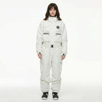 MunaWear - Ski & Snowboard Clothing - Vynar – Insulated Women's Ski Suit With Water-Resistant Fabric For Snow Sports - White / XXL