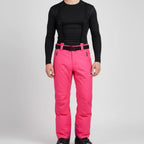 MunaWear - Skiing Clothing - Talon – Waterproof Men's Ski Pants With 3-in-1 Design For Ultimate Winter Sports Comfort - Bright Pink / 3XL