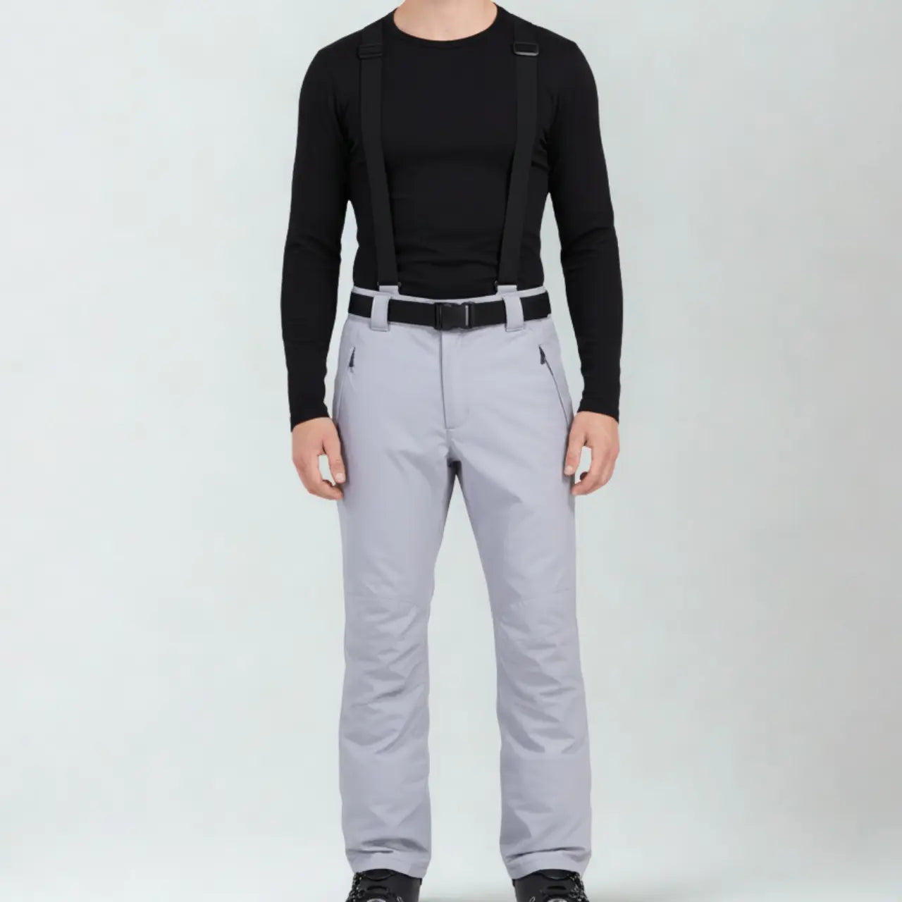 MunaWear - Skiing Clothing - Talon – Waterproof Men's Ski Pants With 3-in-1 Design For Ultimate Winter Sports Comfort - Gray / 3XL