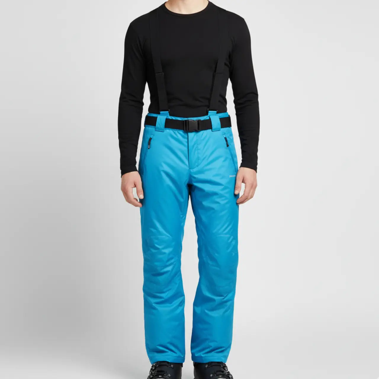 MunaWear - Skiing Clothing - Talon – Waterproof Men's Ski Pants With 3-in-1 Design For Ultimate Winter Sports Comfort - Light Blue / 3XL