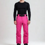 MunaWear - Skiing Clothing - Talon – Waterproof Men's Ski Pants With 3-in-1 Design For Ultimate Winter Sports Comfort - Pink / 3XL
