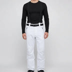 MunaWear - Skiing Clothing - Talon – Waterproof Men's Ski Pants With 3-in-1 Design For Ultimate Winter Sports Comfort - White / 3XL