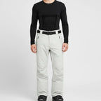 MunaWear - Skiing Clothing - Talon – Waterproof Men's Ski Pants With 3-in-1 Design For Ultimate Winter Sports Comfort - White-Gray / 3XL