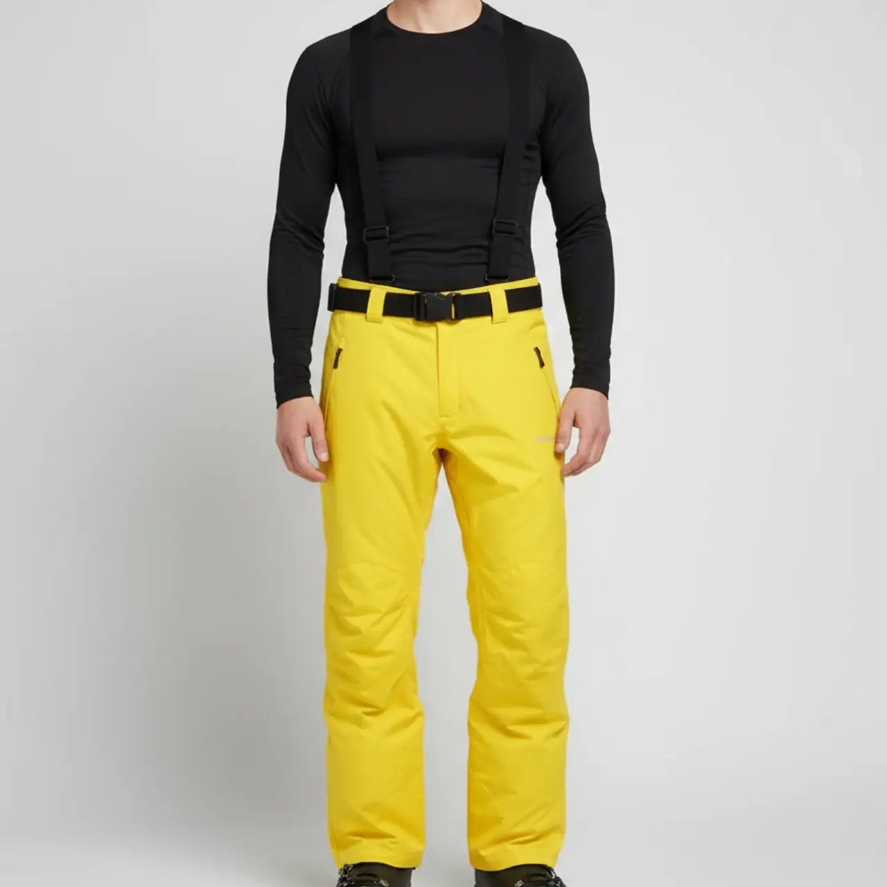 MunaWear - Skiing Clothing - Talon – Waterproof Men's Ski Pants With 3-in-1 Design For Ultimate Winter Sports Comfort - Yellow / 3XL