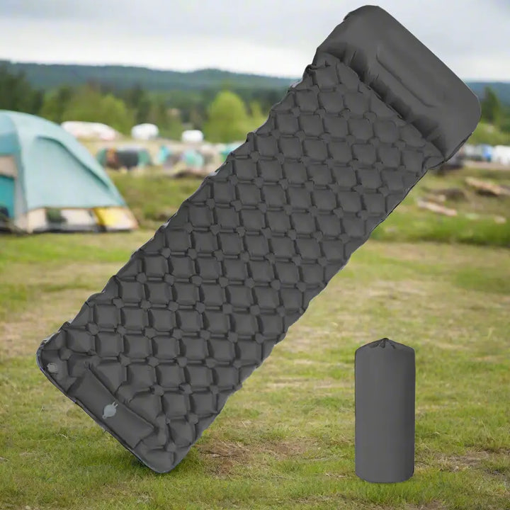 Nomi – Ultralight Inflatable Camping Mattress with Built-in Pump & Pillow
