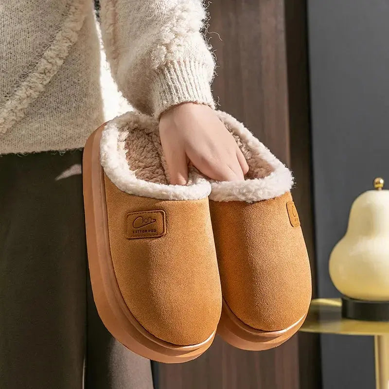 Caden - Cozy Fleece-Lined Men's Slippers With Non-Slip Design For Home Comfort 1
