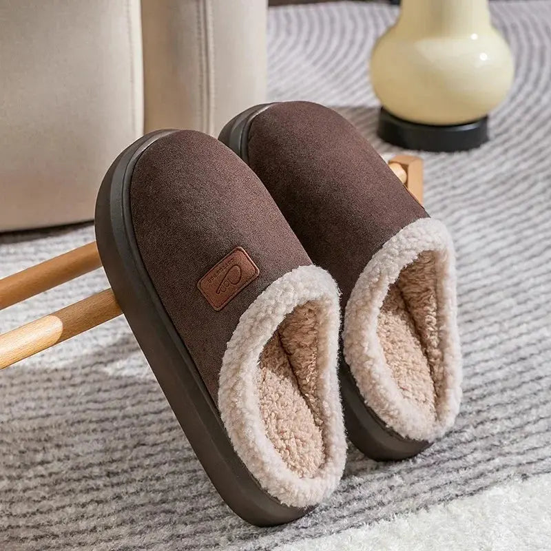 Caden - Cozy Fleece-Lined Men's Slippers With Non-Slip Design For Home Comfort 6