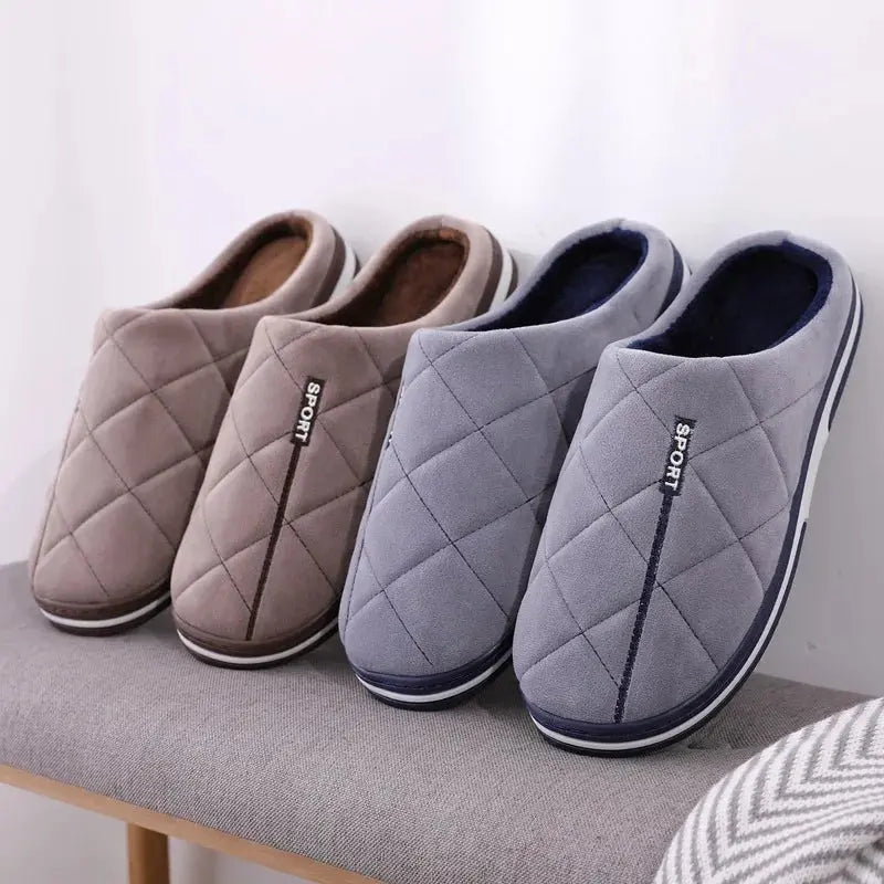 Caden - Cozy Men's Cotton Slippers With Extra Comfort For Home Relaxation 2