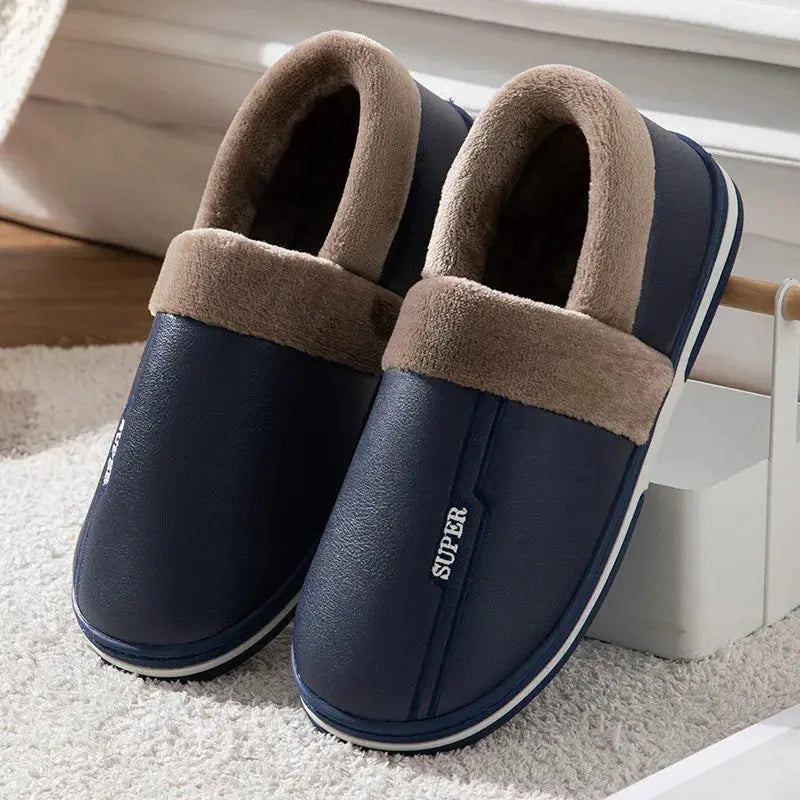 Caden - Cozy Men's Cotton Slippers With Extra Comfort For Home Relaxation 7