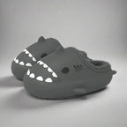 MunaWear  Slippers  Mia – Cozy Waterproof Shark Slides Slippers for Men and Women with Plush Fur Lining  Black-44-45-26.5-27cm