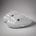 MunaWear  Slippers  Mia – Cozy Waterproof Shark Slides Slippers for Men and Women with Plush Fur Lining  Grey-36-37-22.5-23cm