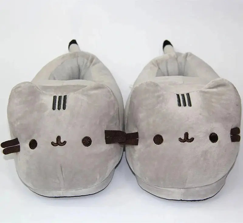 MunaWear  Slippers  Mia – Plush Cartoon Cat Slippers for Cozy Indoor Comfort and Fun Footwear