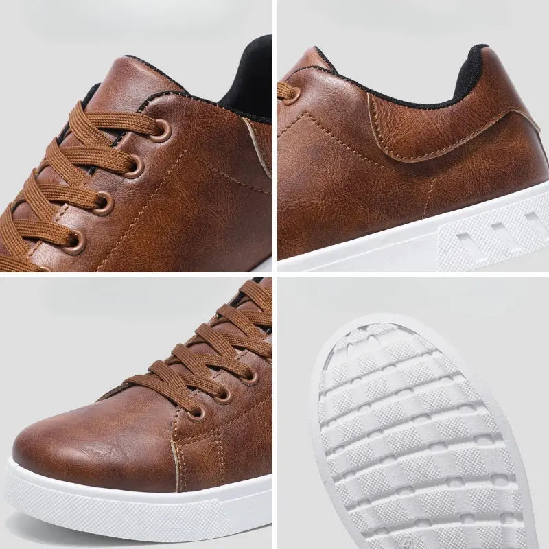 MunaWear - Sneakers - Caden - Classic Men's Sneakers With Lace-Up Design For Everyday Casual Style - 