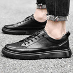 MunaWear - Sneakers - Caden - Minimalist Men's Sneakers With Tonal Stitching For Casual Outings - 