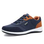 MunaWear - Sneakers - Caden - Modern Men's Lace-Up Shoes With Cushioned Sole For Casual Wear - Blue / 48