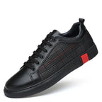 MunaWear - Sneakers - Caden - Premium Men's Sneakers With Italian Craftsmanship For Everyday Style - Black / 46